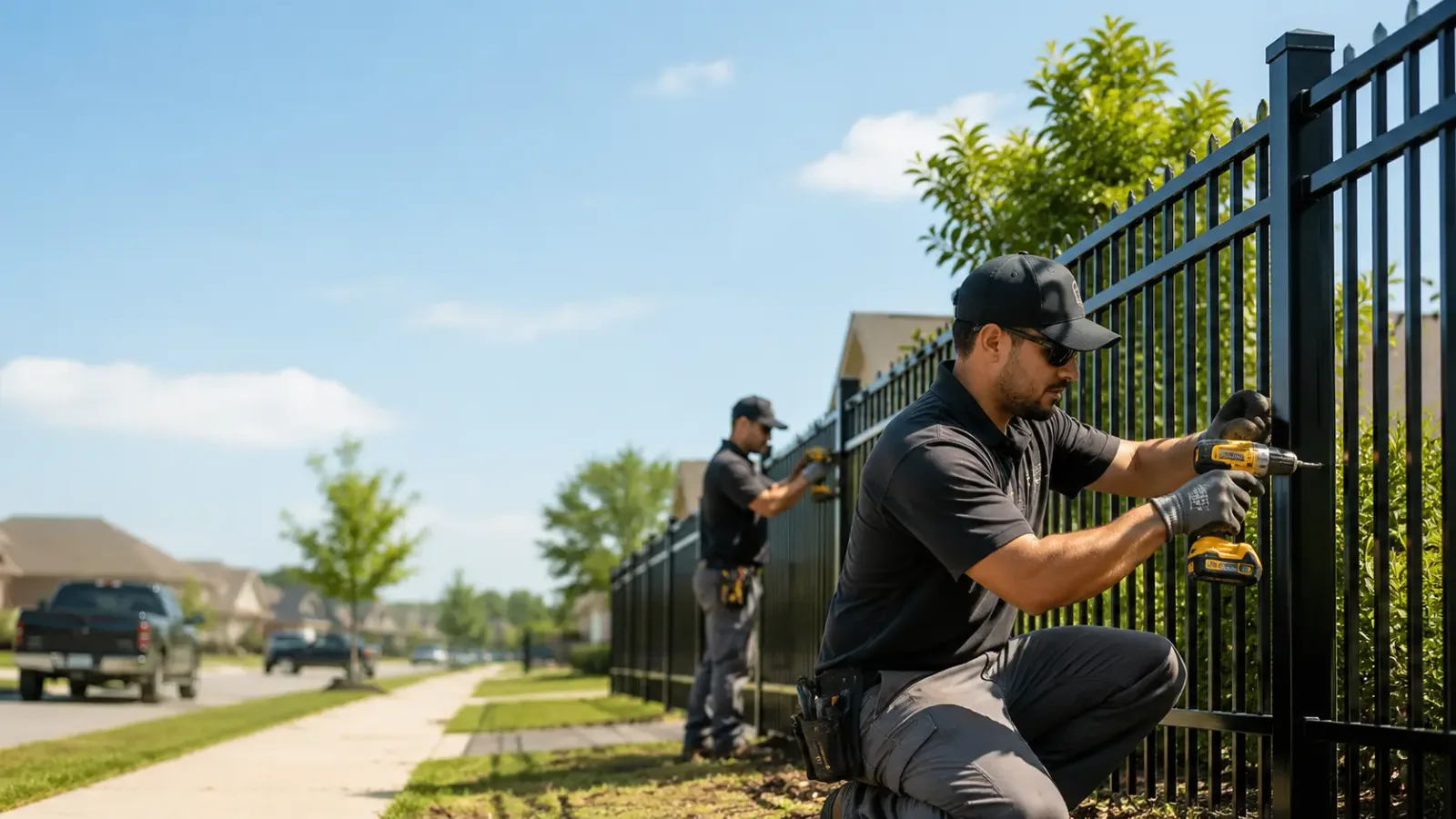 Metal Fence Installation in Troy, IN